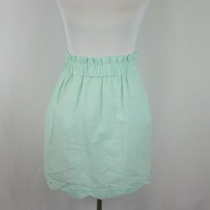 Lauren James Seersucker Scallop Hem In Mint